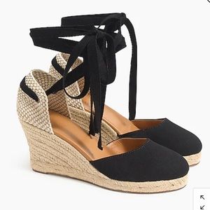 NEW!! J. Crew Black Espadrilles